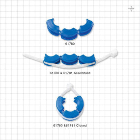 SaniSure Clamp, Blue - Fits 0.5 inch/0.75 inch Mini Flange - 61780