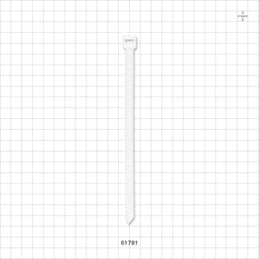 Specialty Cable Tie, White - Fits 0.5 inch/0.75 inch SaniSure Clamp - 61781