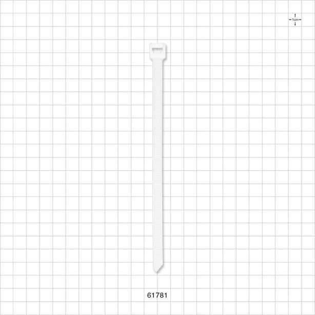 Specialty Cable Tie, White - Fits 0.5 inch/0.75 inch SaniSure Clamp - 61781