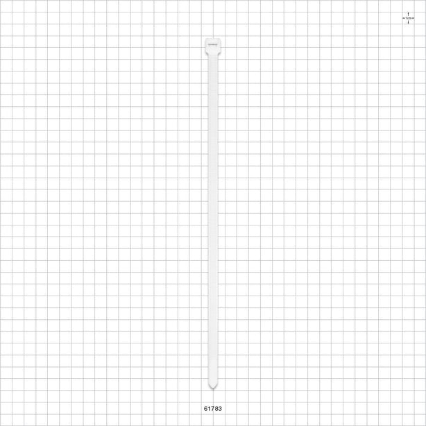 Specialty Cable Tie, White - Fits 1 inch/1.5 inch SaniSure Clamp - 61783