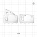 Pure-Fit TC Clamp, Natural - Fits 3/8 inch to 3/4 inch OD Tubing (0.375 inch - 0.75 inch, 9.53 mm - 19.1 mm); Minimum Wall Section 0.06 inch (1.52 mm) - 61789