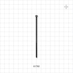 General Purpose TY-Rap Non-Reopening Cable Tie, Black - 3.62 inch (91.95 mm); 80N (18 lbs) Breaking Strength - 61792