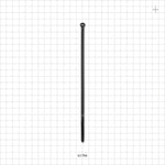 General Purpose TY-Rap Non-Reopening Cable Tie, Black - 7.31 inch (185.67 mm); 222N (50 lbs) Breaking Strength - 61794