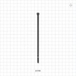 General Purpose Pan-Ty Non-Reopening Cable Tie, PLT Series, Black - 5.6 inch (142 mm); 111N (25lbs) Breaking Strength - 61795