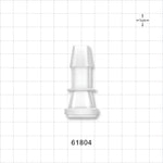 Sanitary Flange, Barbed, Natural, Pre-Attached Gasket - 0.5 inch/0.75 inch Mini; Fits 1/2 inch ID Tubing (0.5 inch, 12.7 mm) - 61804