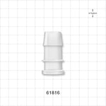 Sanitary Flange, Barbed, Natural - 0.5 inch/0.75 inch Mini; Fits 3/4 inch ID Tubing (0.75 inch, 19.05 mm) - 61816