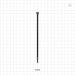 General Purpose Non-Reopening Cable Tie, Black 100/Bag - 5.84 inch (148 mm); 178N (40 lbs) Breaking Strength - 61825