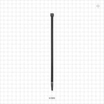 General Purpose Non-Reopening Cable Tie, Black 100/Bag - 7.56 inch (192 mm); 222N (50 lbs) Breaking Strength - 61826