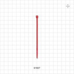 General Purpose Non-Reopening Cable Tie, Red 100/Bag - 4.125 inch (105 mm); 80N (18 lbs) Breaking Strength - 61827
