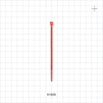 General Purpose Non-Reopening Cable Tie, Orange 100/Bag - 4.125 inch (105 mm); 80N (18 lbs) Breaking Strength - 61828