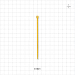 General Purpose Non-Reopening Cable Tie, Yellow 100/Bag - 4.125 inch (105 mm); 80N (18 lbs) Breaking Strength - 61831