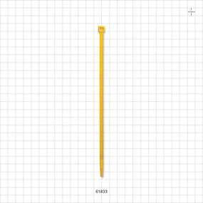 General Purpose Non-Reopening Cable Tie, Yellow 100/Bag - 7.56 inch (192 mm); 222N (50 lbs) Breaking Strength - 61833