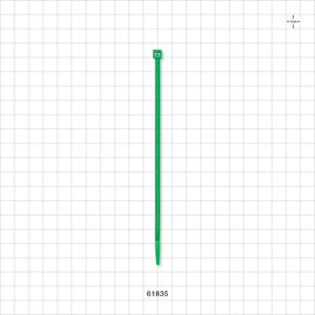 General Purpose Non-Reopening Cable Tie, Green 100/Bag - 5.84 inch (148 mm); 178N (40 lbs) Breaking Strength - 61835