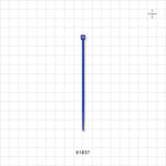 General Purpose Non-Reopening Cable Tie, Blue 100/Bag - 4.125 inch (105 mm); 80N (18 lbs) Breaking Strength - 61837
