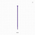 General Purpose Non-Reopening Cable Tie, Purple 100/Bag - 5.84 inch (148 mm); 178N (40 lbs) Breaking Strength - 61841