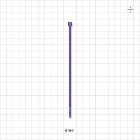 General Purpose Non-Reopening Cable Tie, Purple 100/Bag - 5.84 inch (148 mm); 178N (40 lbs) Breaking Strength - 61841