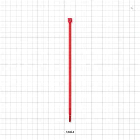 General Purpose Non-Reopening Cable Tie, Red 100/Bag - 7.56 inch (192 mm); 222N (50 lbs) Breaking Strength - 61844