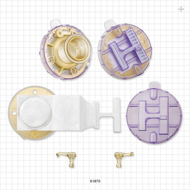 CleanLine™ Connector, Genderless, Sanitary Flange, 1 Pair, 2 Rivets/Box - 1 inch/1.5 inch Standard - 61870