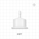 Sanitary Flange, Barbed, Natural - 1 inch/1.5 inch Standard; Fits 1/4 inch ID Tubing (0.25 inch, 6.35 mm) - 61877