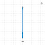 General Purpose TY-Rap Non-Reopening Cable Tie, Blue - 5.3 inch (137 mm); 133N (30 lbs) Breaking Strength - 61890