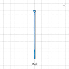 General Purpose TY-Rap Non-Reopening Cable Tie, Blue - 5.3 inch (137 mm); 133N (30 lbs) Breaking Strength - 61890
