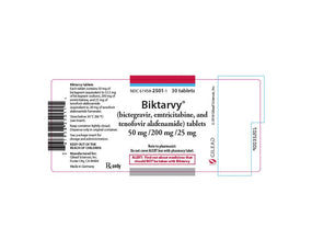 Gilead Sciences Biktarvy Tablets 61958-2501-01 -