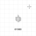 Male Luer Lock, Barbed, Natural - Fits 1/16 inch ID Tubing (0.063 inch, 1.59 mm) - 61980