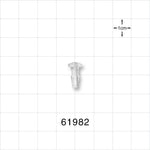 Press-In Plug, Barbed, Natural - Fits 1/8 inch ID Tubing (0.125 inch, 3.18 mm) - 61982