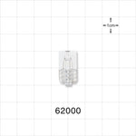 Male Luer Lock, Tubing Port, Clear - 0.029 inch - 0.03 inch ID (0.74 mm - 0.76 mm) - 62000