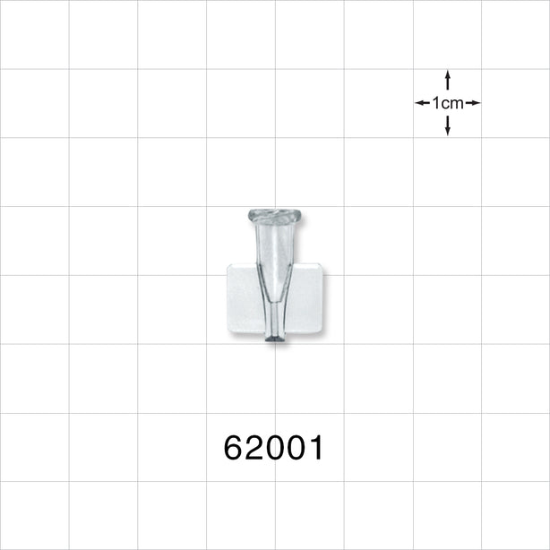 Female Luer Lock, Tubing Port, Clear - 0.029 inch ID (0.74 mm) - 62001