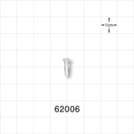 Press-In Plug, Barbed, Natural - Fits 3/32 inch ID Tubing (0.093 inch, 2.38 mm) - 62006