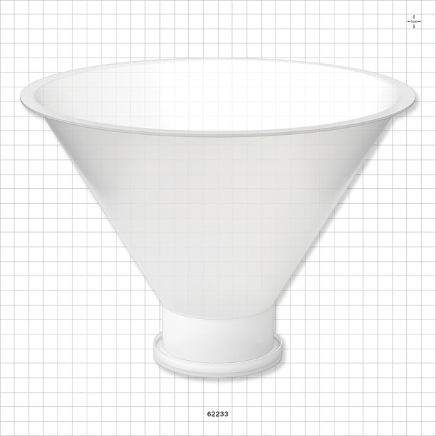 Funnel, Sanitary Flange - 10 inch Funnel (254 mm) x 3 inch Flange - 62233