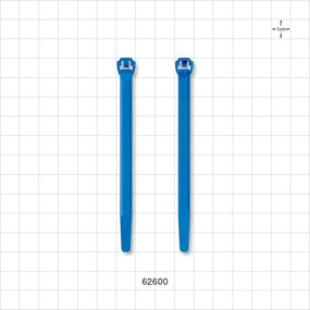 Pharma+™ Tubing Retainer, Blue - Fits 1/4 inch - 7/16 inch OD Tubing (0.25 - 0.438 inch, 6.35 - 11.11 mm) - 62600