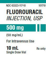 Fresenius Kabi Injection 63323-0117-10 Fluorouracil 500mg Prefilled Single Dose Vial, 10 x 10mL - MDL-63323-117-10 - 10 Each