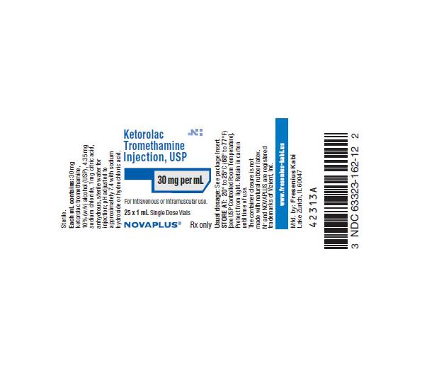 Fresenius Kabi Vizient NovaPlus Pharmaceuticals 63323-0162-12 - 25.0 Each