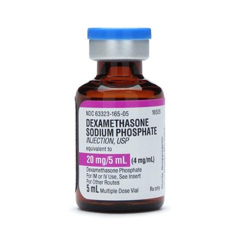 Fresenius Kabi 63323-0165-05 Dexamethasone Sodium Phosphate Injection, 4 mg / mL, 25 x 5 mL Vial - MDL-63323-165-05 - 25 Each