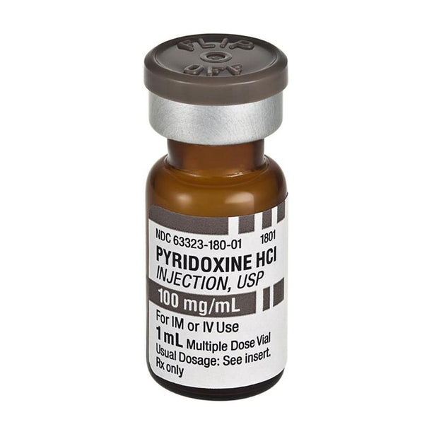 Fresenius Kabi Pyridoxine HCL Injection 63323-0180-01 - 25.0 Each - MDL-63323-180-01