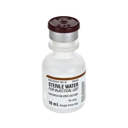 Fresenius Kabi 63323-0185-10 Sterile Water for Injection, Single-Dose Vial, 25 x 10 mL - MDL-63323-185-10 - 25 Each