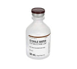 Fresenius Kabi 63323-0185-50 Sterile Water for Injection, Single-Dose Vial, 25 x 50 mL - MDL-63323-185-50 - 25 Each
