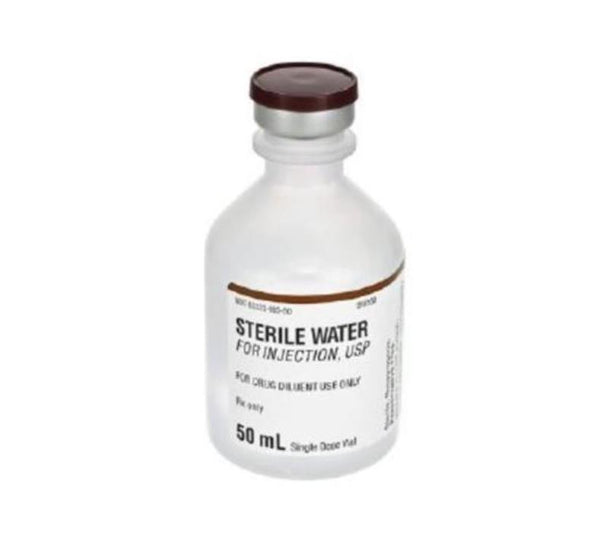 Fresenius Kabi 63323-0185-50 Sterile Water for Injection, Single-Dose Vial, 25 x 50 mL - MDL-63323-185-50 - 25 Each