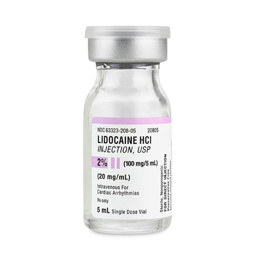 Fresenius Kabi Lidocaine Hydrochloride Injection 63323-0208-05 - 25.0 Each - MDL-63323-208-05
