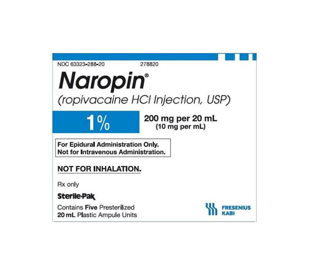 Fresenius Kabi Naropin Injection 63323-0288-20 - 5.0 Each