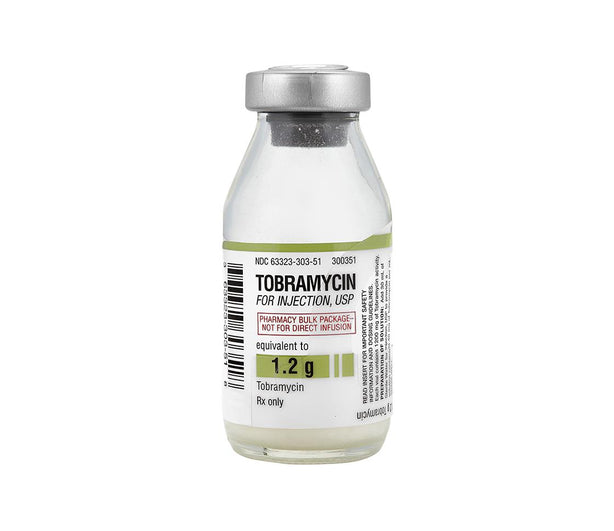 Fresenius Kabi Sulfate Injection Tobramycin 1.2gm Pharmacy Bulk Package Vial 6 per Box - 63323-0303-51 - 6 Each