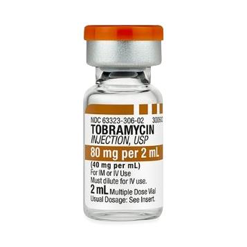Fresenius Kabi Sulfate Injection Tobramycin 40mg/mL Multiple Dose Vial, 25 x 2mL - 63323-0306-02 - 25 Each