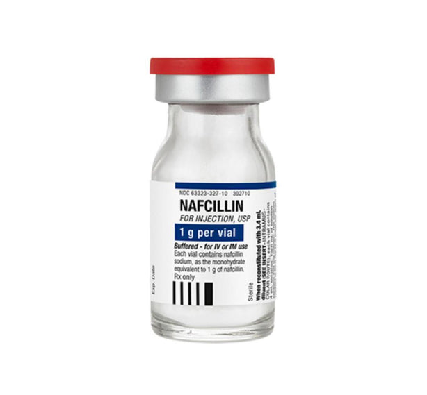 Fresenius Kabi Injection 63323-0327-10 Nafcillin 1gm Vial 10 per Box - MDL-63323-327-10 - 10 Each