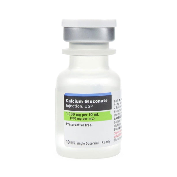 Fresenius Kabi Injection 63323-0360-19 Calcium Gluconate 100 mg / mL Preservative-Free Single-Dose Vial, 25 x 10 mL - MDL-63323-360-19 - 25 Each