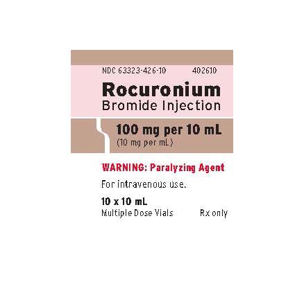 Fresenius Kabi Rocuronium Bromide Injection 63323-0426-10 - 10.0 Each - MDL-63323-426-10