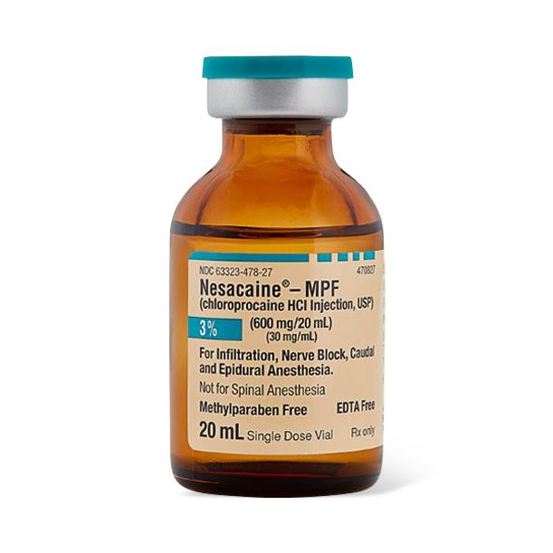 Fresenius Kabi Nesacaine-MPF Injection 63323-0478-27 - 25.0 Each - MDL-63323-478-27