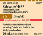 Fresenius Kabi Xylocaine-MPF + Epinephrine Injection 63323-0489-27 - 25.0 Each - MDL-63323-489-27