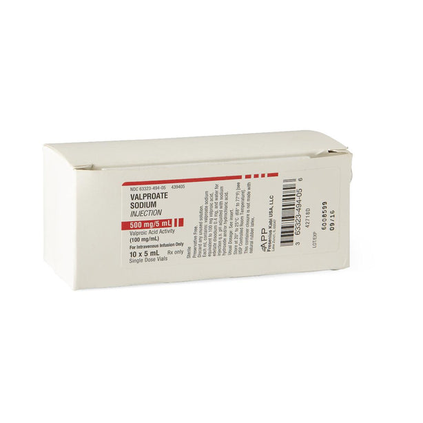 FRESENIUS KABI Valproate Sodium Injections 63323-0494-05 10 Each-MDL-63323-494-05